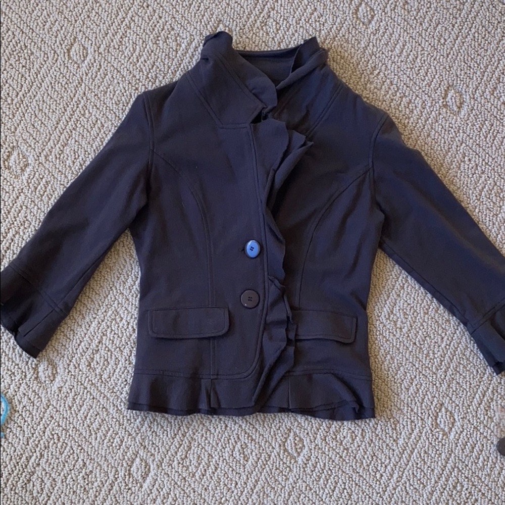 Ruffled Collar lapel jacket